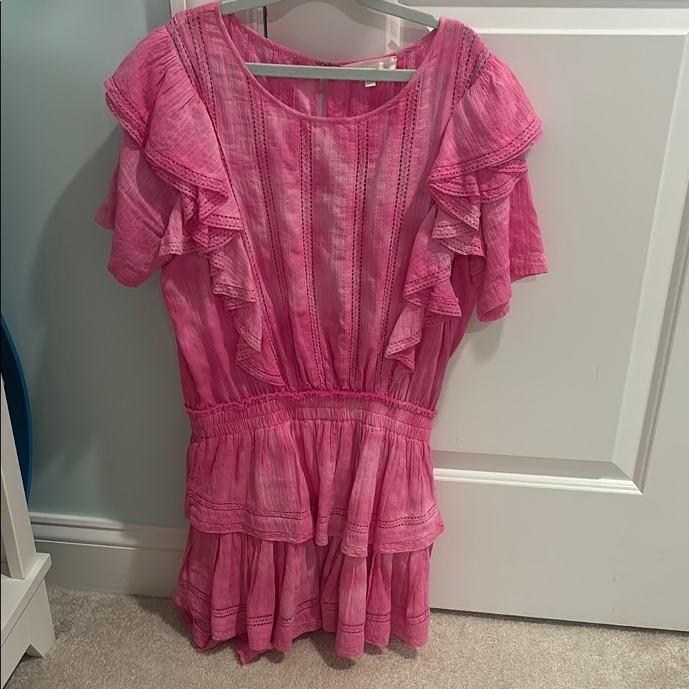Love Shack Fancy Natasha Dress Pink